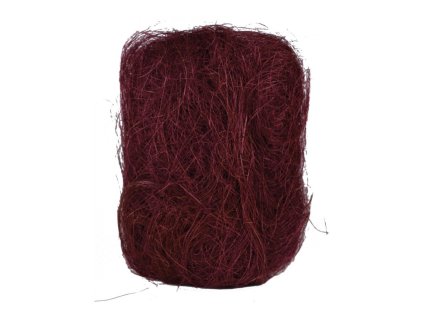 Sisálové vlákno 50g, baleno v polybagu (Barva Červená)