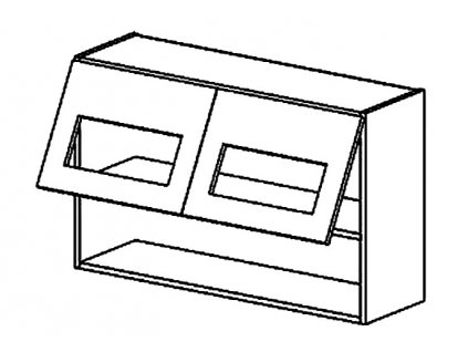 WS80/58 PD h. vitrína dvojdveřová CLAUDIE picard