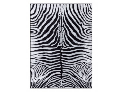 Kusový koberec Miro 51331.803 Zebra black / white (Rozměry koberců 120x170)