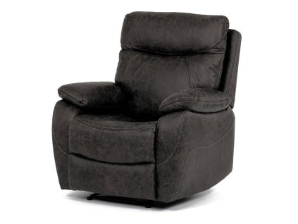 Relaxační křeslo, elektrické bezdrátové ovládání, hnědá, látka vintage, TV-4094 COF3 (Barva Hnědá)