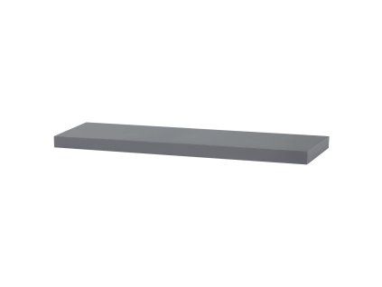 Polička, mdf, šedá, P-005 GREY (Barva Šedá)