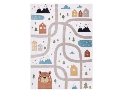Dětský kusový koberec Fun Polar cream (Rozměry koberců 80x150)