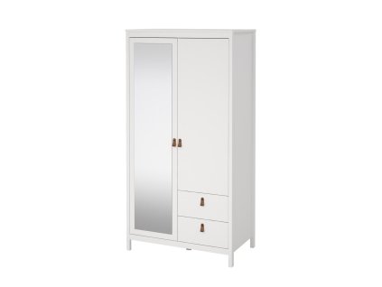 Bílá šatní skříň FALCO Real 658, 199 cm, moderní design z lamina