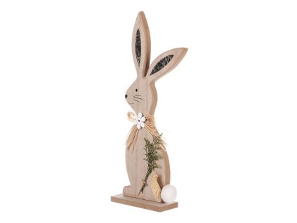 Zajíc - dřevěná velikonoční dekorace, vel. M (Barva Přírodní)