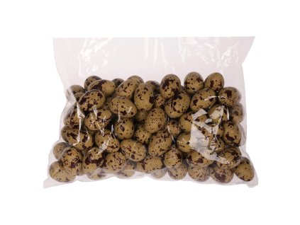 Vajíčka křepelčí - plastová, cena za balení (100 ks) (Barva Hnědá)
