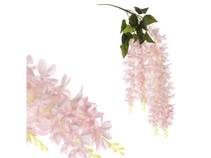 Jerlín - umělá převislá větev, světle růžové květy (Barva Růžová)