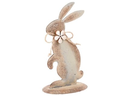 Zajíc, kovová dekorace (Barva Hnědá)