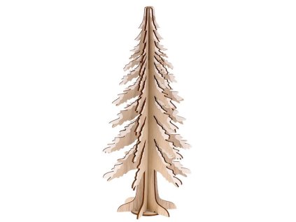 Strom - dřevěná dekorace na postavení, barva přírodní (Barva Hnědá)