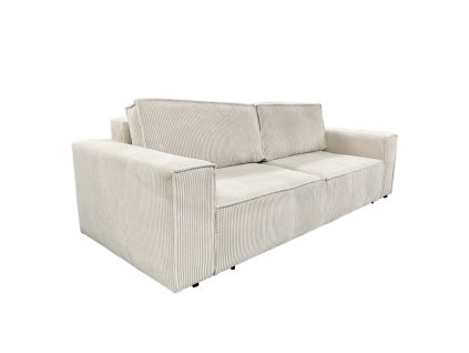 Rozkládací pohovka, smetanová, HARPERA BIG SOFA