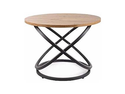 Konferenční stolek ESO D 60 (Varianta dub artisan / černé nohy)