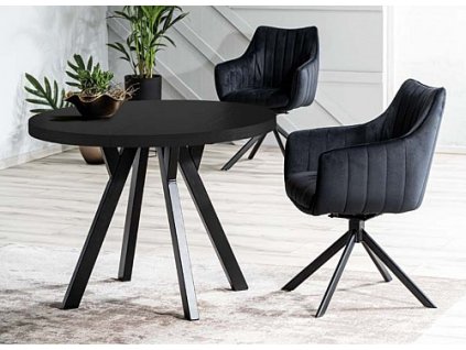 Jídelní stůl DOMINO - rozkládací (Varianta černá)