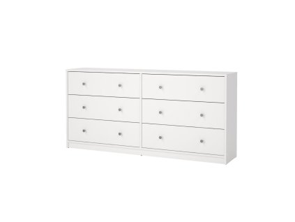 FALCO Komoda Myra 328, bílá, minimalistický design, úložný prostor