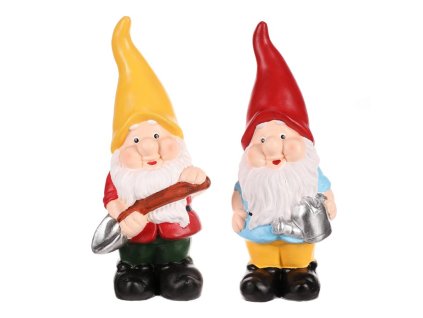 Trpaslík - keramická figurka, mix 2 druhů, cena za 1 ks (Barva Vícebarevná)