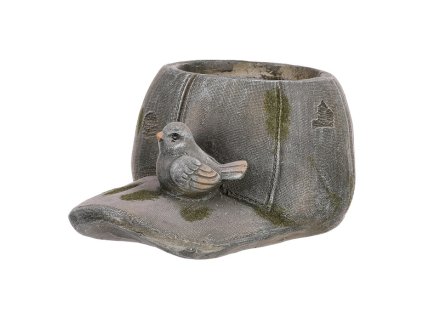 Obal na květiny - magnesium, kšiltovka, barva šedá (Barva Šedá)