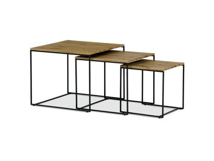 Konferenční stolek 60x60x51cm, mdf, divoký dub, AF-3008 OAK (Barva Přírodní)