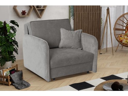 Rozkládací křeslo Vivian Loft I Run Again šedá