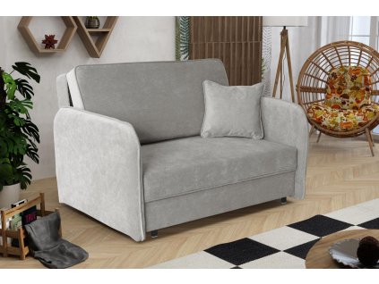 Rozkládací křeslo Vivian Loft II Run Again světle šedá