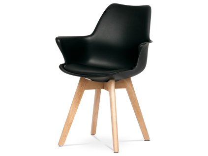 Jídelní židle, černá, plast, CT-771 BK (Barva Černá)