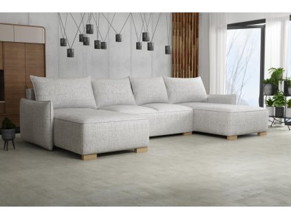 Sedací souprava Forest U světle šedá