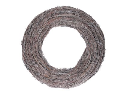 Věnec proutěný - pr. 50 cm, šedá barva (Barva Šedá)