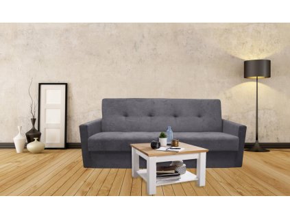 Pohovka Majka zvýšená šedá bok 10 cm