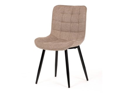 Jídelní židle, hnědá, látka, HC-462 CRM2 (Barva Hnědá)