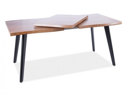 Jídelní stůl rozkládací FRISCO 120(180)x80, barva dub artisan/černá