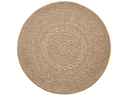 Kusový koberec Forest 103998 Beige/Brown – na ven i na doma (Rozměry koberců 160x160 (průměr) kruh)