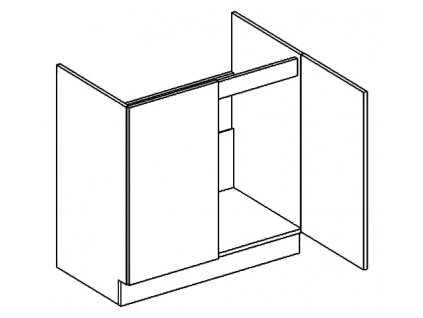 D80ZL dolní skříňka pod dřez GOBI