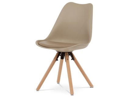 Jídelní židle, béžová, plast, CT-762 CAP (Barva Béžová)