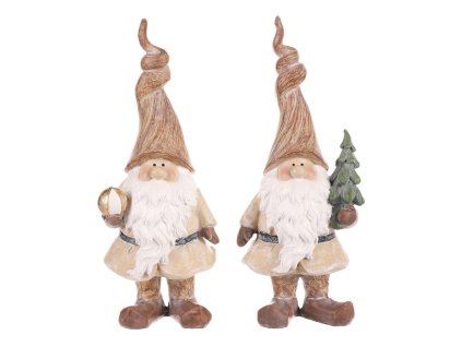 Skřítek - polyresinová figurka, mix 2 druhů, cena za 1 ks (Barva Béžová)