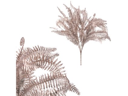 Kapradí - umělý trs, barva měděná (Barva Měděná)