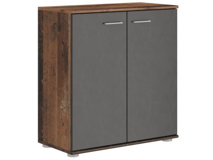 Komoda Mileta 3 old style, dub sonoma, 75x71x35 cm, snadná montáž