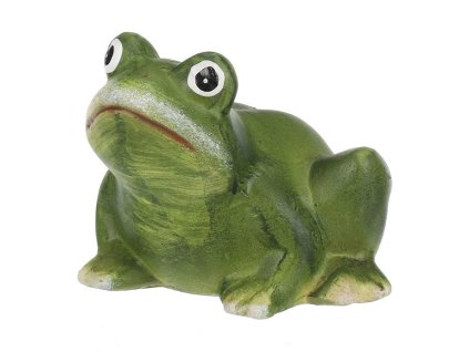 Žába - keramická figurka, vel. S, zelená (Barva Zelená)