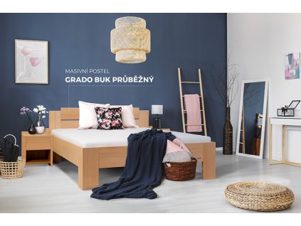 Grado BUK průběžný - Dvoulůžková postel (Délka [cm] 200, Šířka [cm] 180)