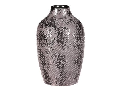 Obal keramický - tvar antické nádoby, malý, barva stříbrná (Barva Stříbrná)