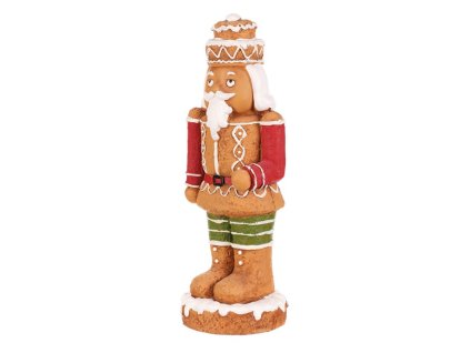 Voják perníkový - magnesium, hnědý s barevným zdobením (Barva Hnědá)