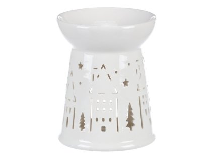 Aromalampa - vánoční, porcelán, barva bílá (Barva Bílá)