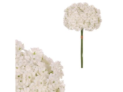 Starček - umělá kytice, bílá barva (Barva Bílá)