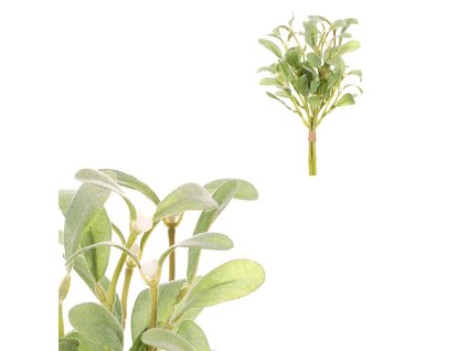 Jmelí s bobulemi - umělý trs, barva zelená (Barva Zelená)