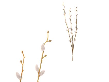 Kočičky - umělá větev, barva přírodní (Barva Šedá)