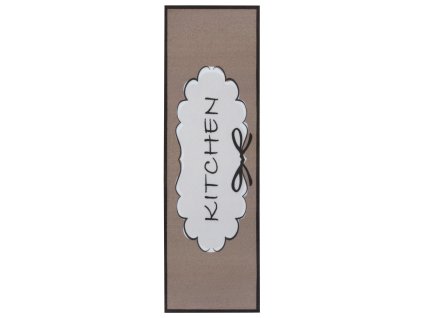 Běhoun Cook & Clean 105728 Brown White Black (Rozměry koberců 50x150)