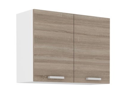 Bílá kuchyňská skříňka Dalton 80-G-2F s dvířky dub sonoma truffle