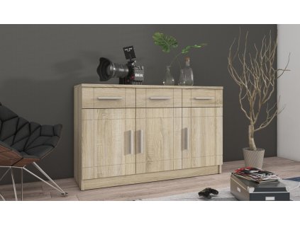 Komoda Parker 3D3S dub sonoma