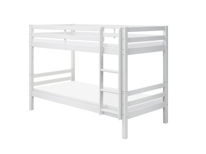 Patrová postel Actim FALCO bílá, masivní borovice, 142 cm