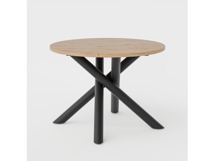 Jídelní stůl Osman kulatý dub artisan