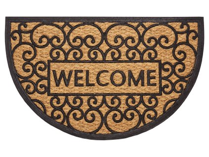 Rohožka Mix Mats Cocos 105557 - na ven i na doma (Rozměry koberců 45x75 půlkruh)