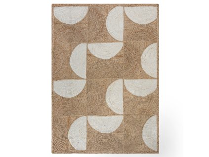 Kusový koberec Ella Jute Eclipse Natural/White (Rozměry koberců 120x170)