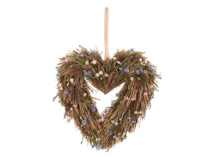 Srdce ze sušených levandulí - menší, s drobnými kvítky (Barva Hnědá)