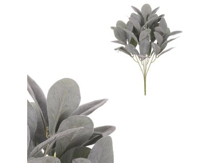 Senecio - umělá větev, barva zeleno-šedá (Barva Zelená)